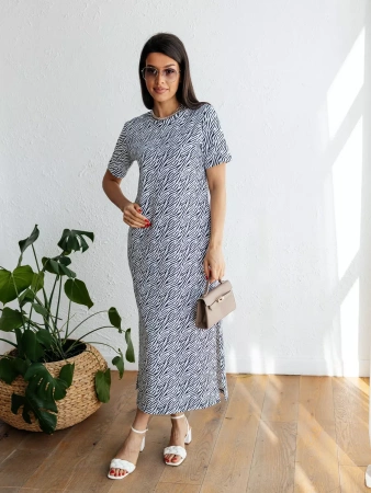 Платье женкое трикотажное домашнее больших размеров ПЛК609