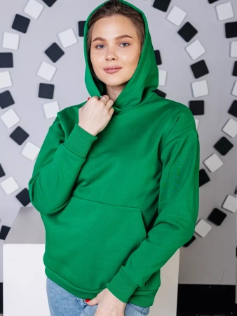 Однотонное худи с начесом