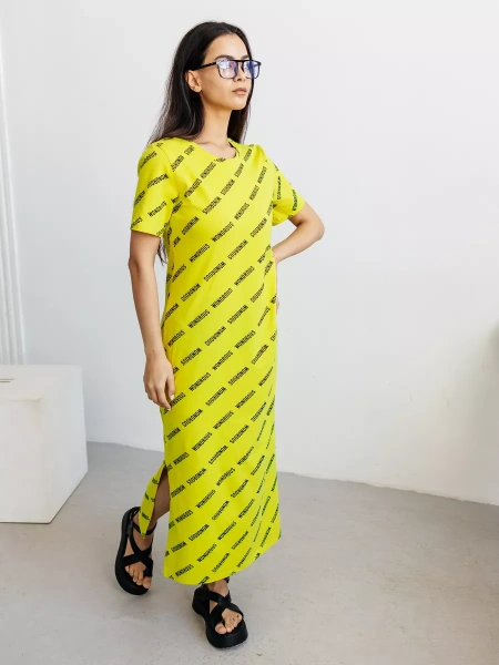 Платье женское трикотажное больших размеров длинное ПЛК609