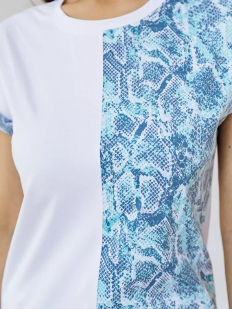 Футболка хлопок с принтом нарядная больших размеров