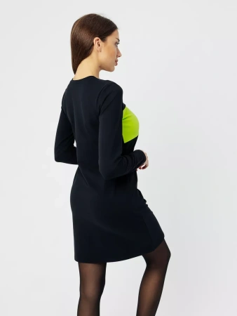 Платье женское трикотажное с длинным рукавом