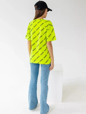 Футболка оверсайз с принтом большого размера