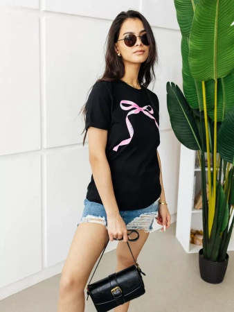 Футболка базовая хлопок с принтом больших размеров