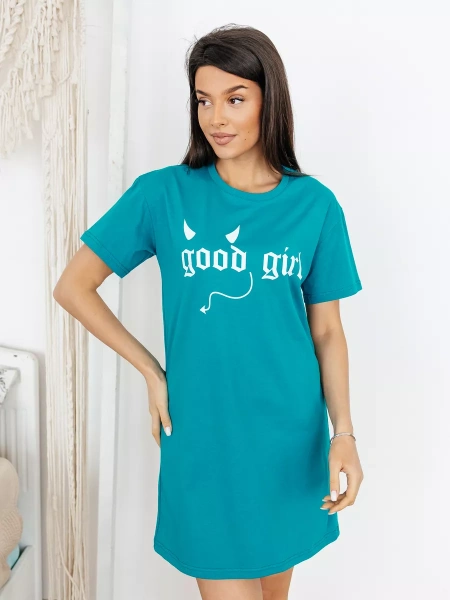 Туника домашнее платье с принтом