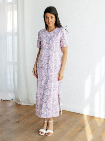 Платье женкое домашнее длинное больших размеров ПЛК609