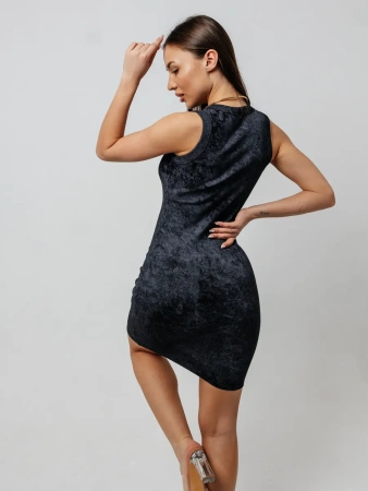 Платье женское в рубчик