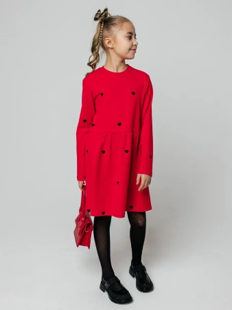 Платье для девочки с длинным рукавом яркое нарядное