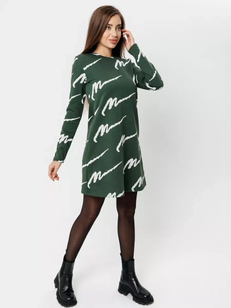 Платье женское трикотажное трапеция повседневное ПЛИ577