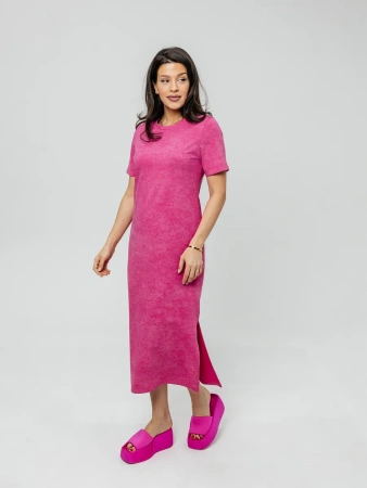 Платье женское трикотажное больших размеров длинное ПЛК609