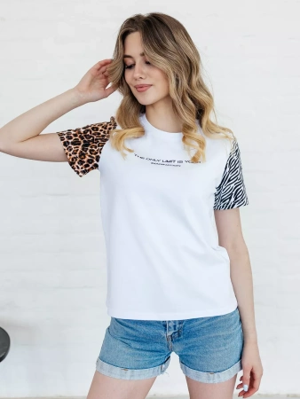 Футболка хлопок с принтом новогодняя больших размеров