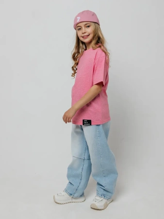 Футболка для девочки с принтом хлопок летняя пляжная