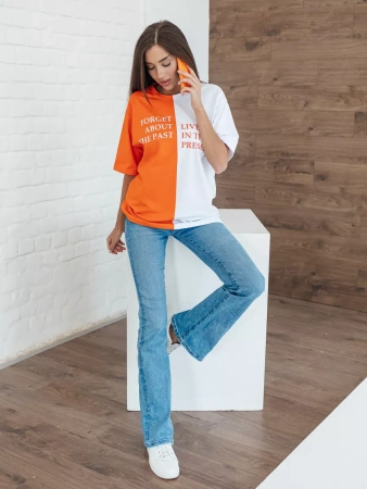 Футболка с принтом оверсайз больших размеров