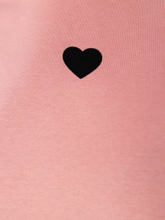 Свитшот женский с сердечками кофта больших размеров ДФ580