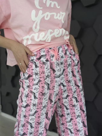 Пижама с штанами брючная большие размеры