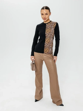 Лонгслив женский облегающий с принтом дк573