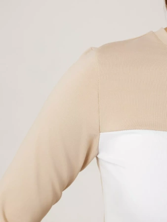 Лонгслив женский облегающий с принтом дк573