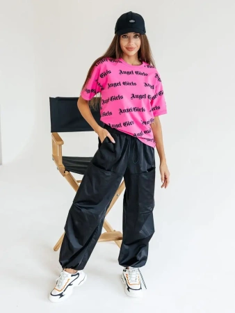 Футболка оверсайз с принтом большого размера