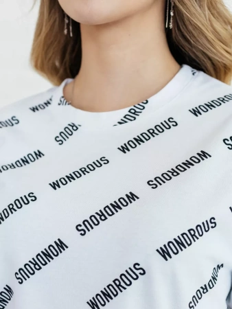 Футболка оверсайз с принтом большого размера