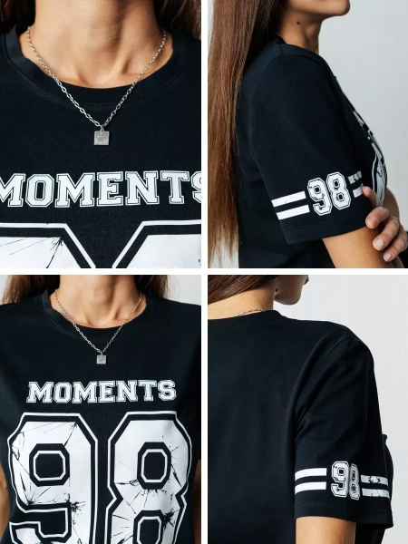 Футболка спортивная с принтом больших размеров хлопок