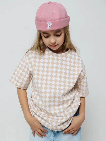 Футболка для девочки с принтом хлопок летняя пляжная