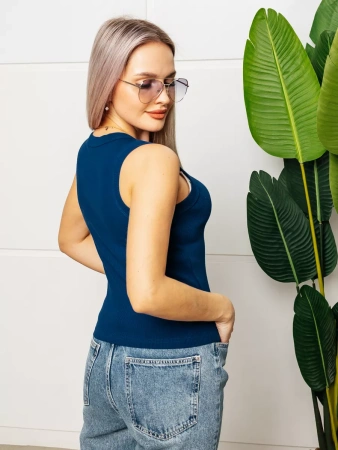 Топ под пиджак в рубчик спортивная майка МК558