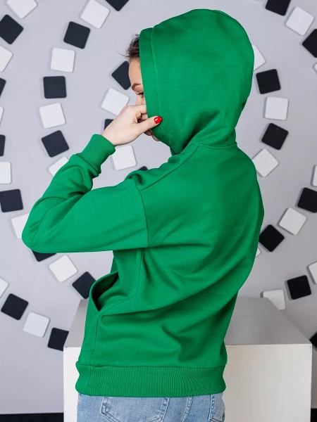 Однотонное худи с начесом