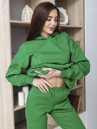 Костюм спортивный женски с начесом оверсайз домашняя одежда