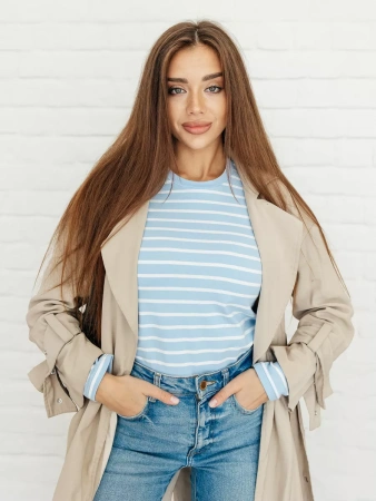 Лонгслив тельняшка большого размера джемпер