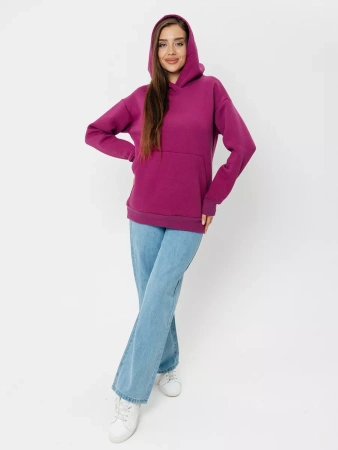 Однотонное худи с начесом