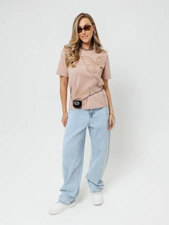 Футболка женская нарядная блузка больших размеров