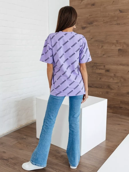 Футболка оверсайз с принтом большого размера