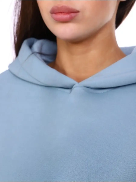 Однотонное худи с начесом