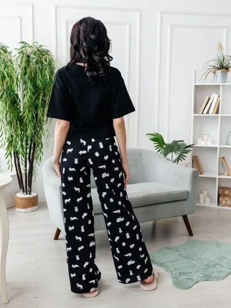 Пижама с штанами брючная большие размеры