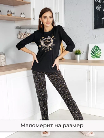 Пижама со штанами домашний костюм большие размеры