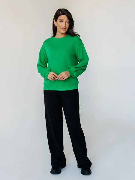 Свитшот женский оверсайз больших размеров ДФ545