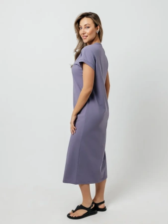 Платье женское летнее трикотажное больших размеров длинное