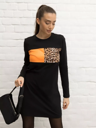 Платье женское трикотажное с длинным рукавом