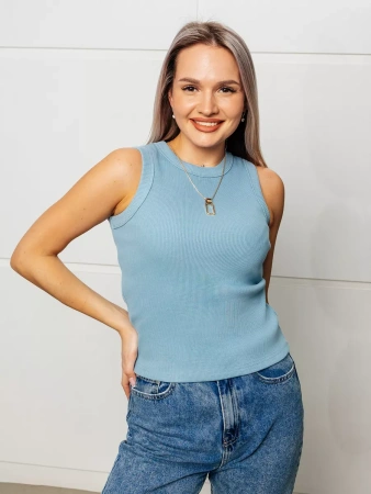 Топ под пиджак в рубчик спортивная майка МК558