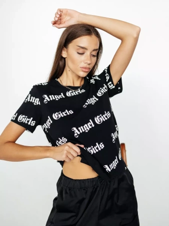 Футболка женская с принтом больших размеров ФК561