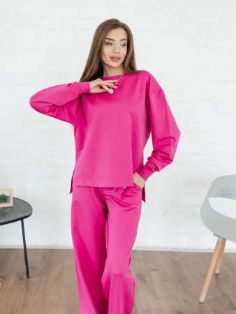 Спортивный костюм женский брючный больших размеров КФ524