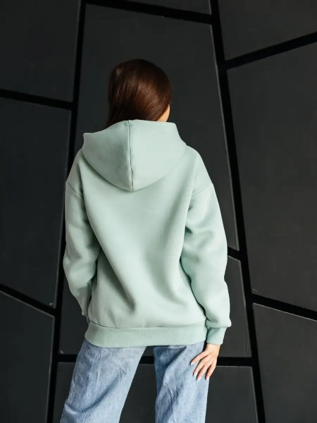 Однотонное худи с начесом