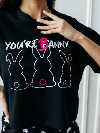 Пижама женская с шортами большие размеры хлопок