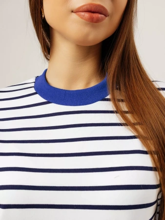 Кофта в полоску нарядная больших размеров джемпер