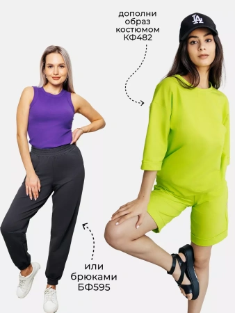 Футболка оверсайз с принтом большого размера