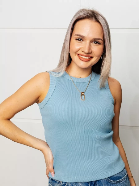 Топ под пиджак в рубчик спортивная майка МК558