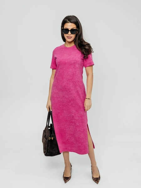 Платье женское трикотажное больших размеров длинное ПЛК609