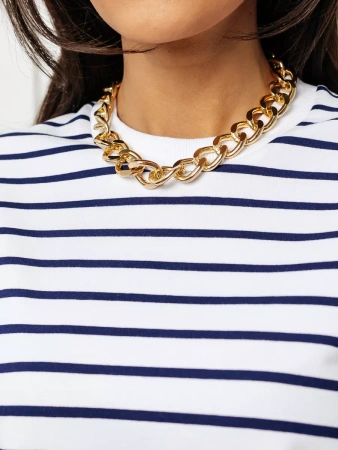 Кофта в полоску нарядная больших размеров джемпер