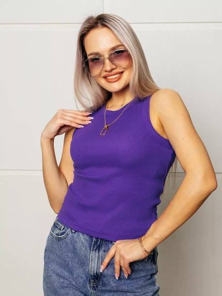 Топ под пиджак в рубчик спортивная майка МК558