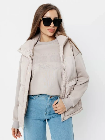 Свитшот женский толстовка больших размеров кофта ДФ579