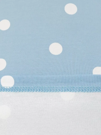 Лонгслив в горошек женский облегающий с принтом дк571